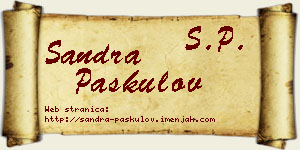 Sandra Paskulov vizit kartica